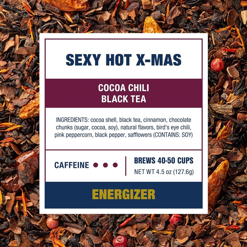 Tiesta Tea Sexy Hot Christmas Cocoa Chili Black Tea - Image 3